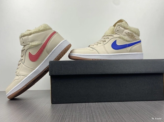 Reps TBK Pearl Fleece White 3701 Jordan1 Mid DO2207- SunProtective 1025